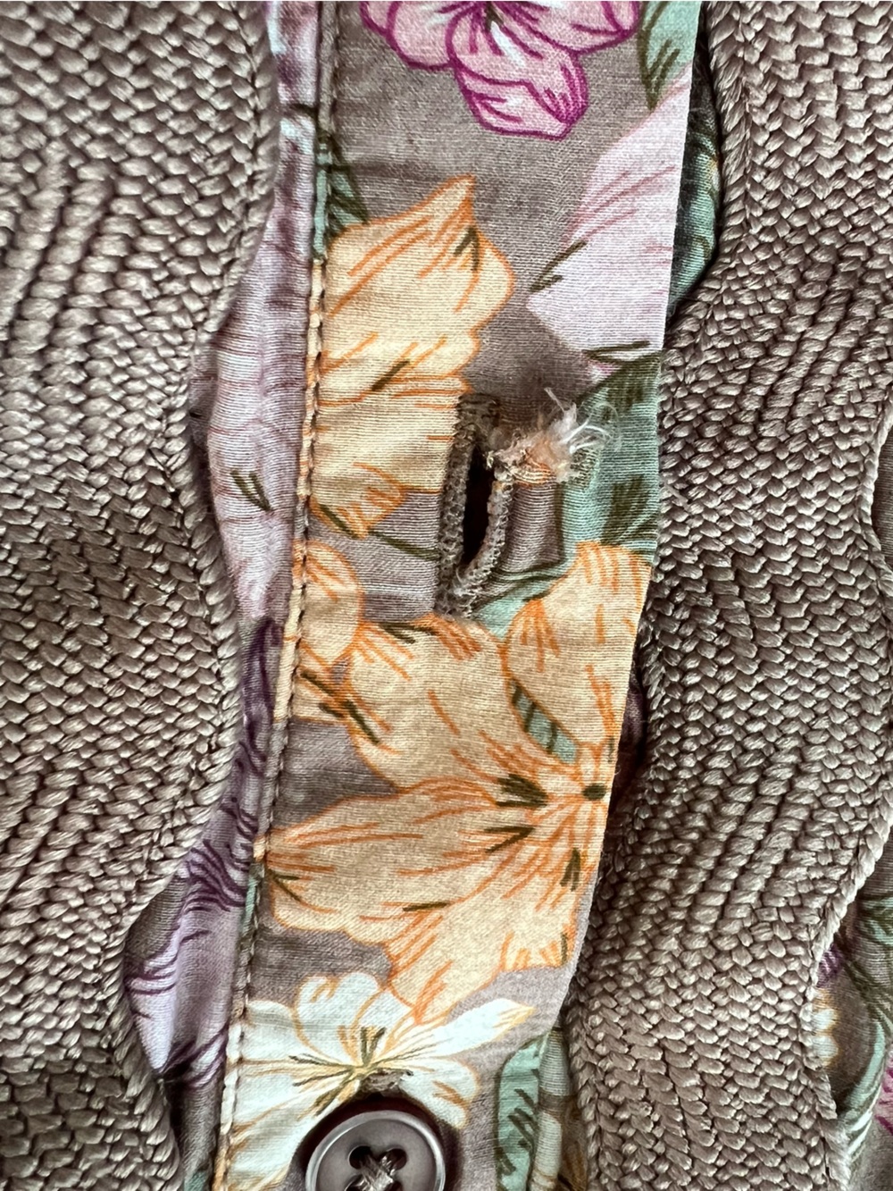 Anthropologie Sundays Evelyn Short Sleeve Dusk Floral Brown Mini Shirt Dress - Picture 9 of 11